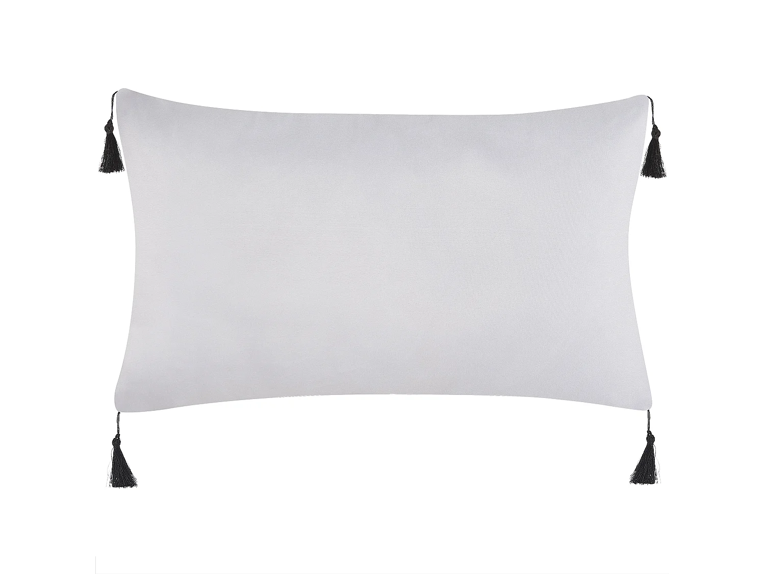 Set of 2 Decorative Cushions LIRIOPE 30 x 50 cm Black/ White Geometric Pattern
