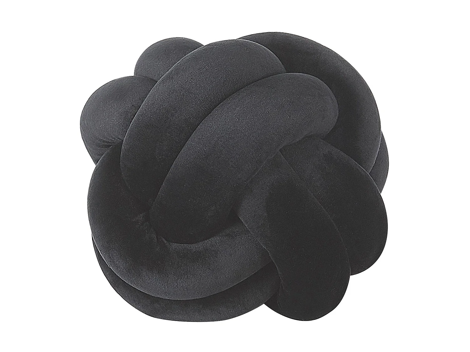 Coussin MALNI Velours 20 x 20 cm Noir Unicolore