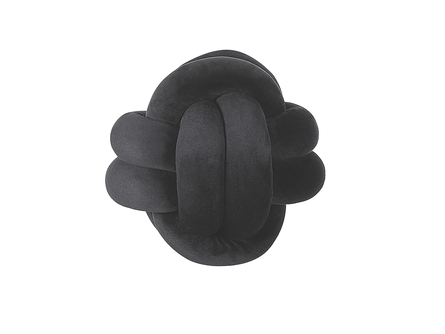 Coussin MALNI Velours 20 x 20 cm Noir Unicolore