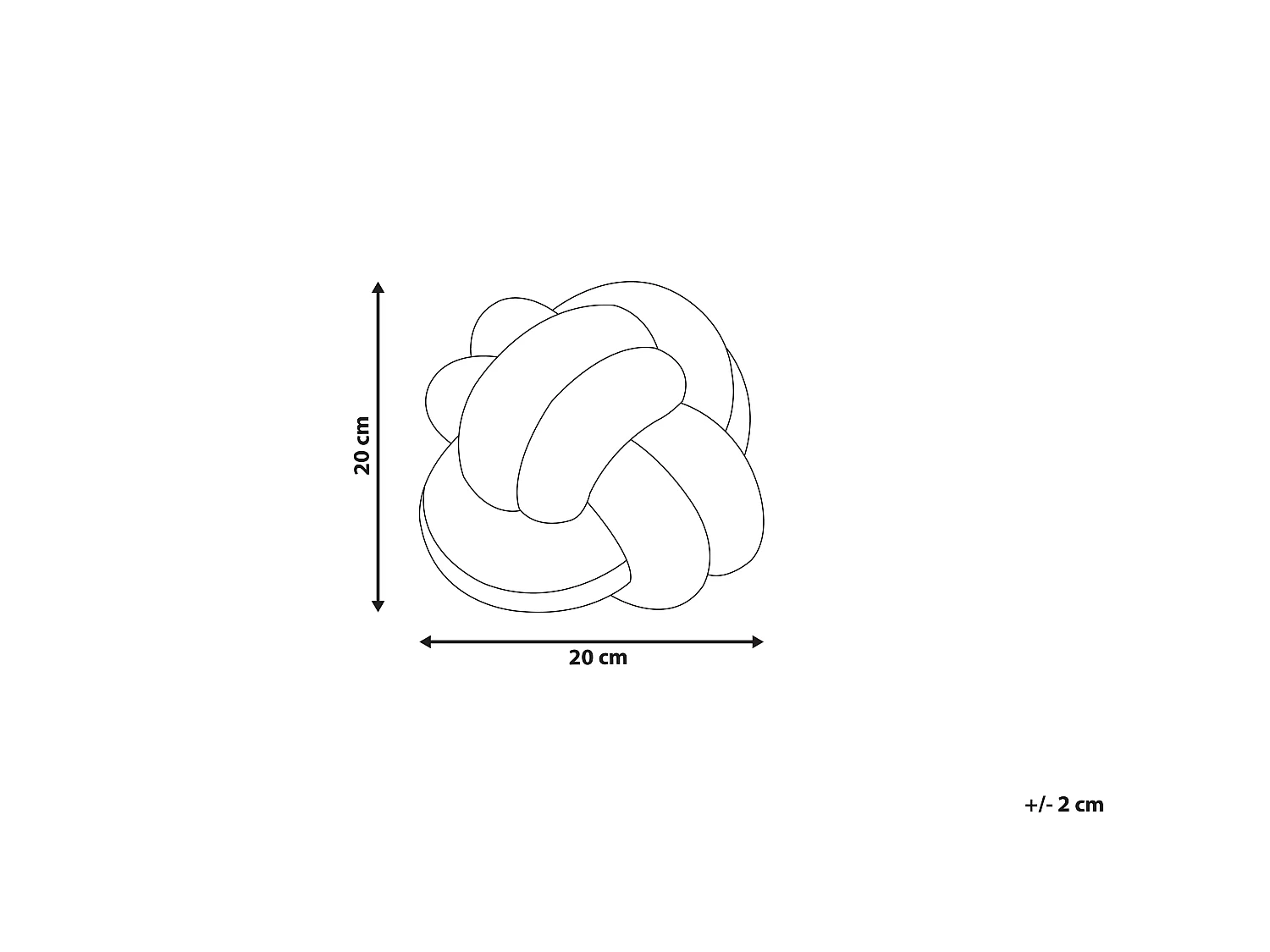 Coussin MALNI Velours 20 x 20 cm Noir Unicolore