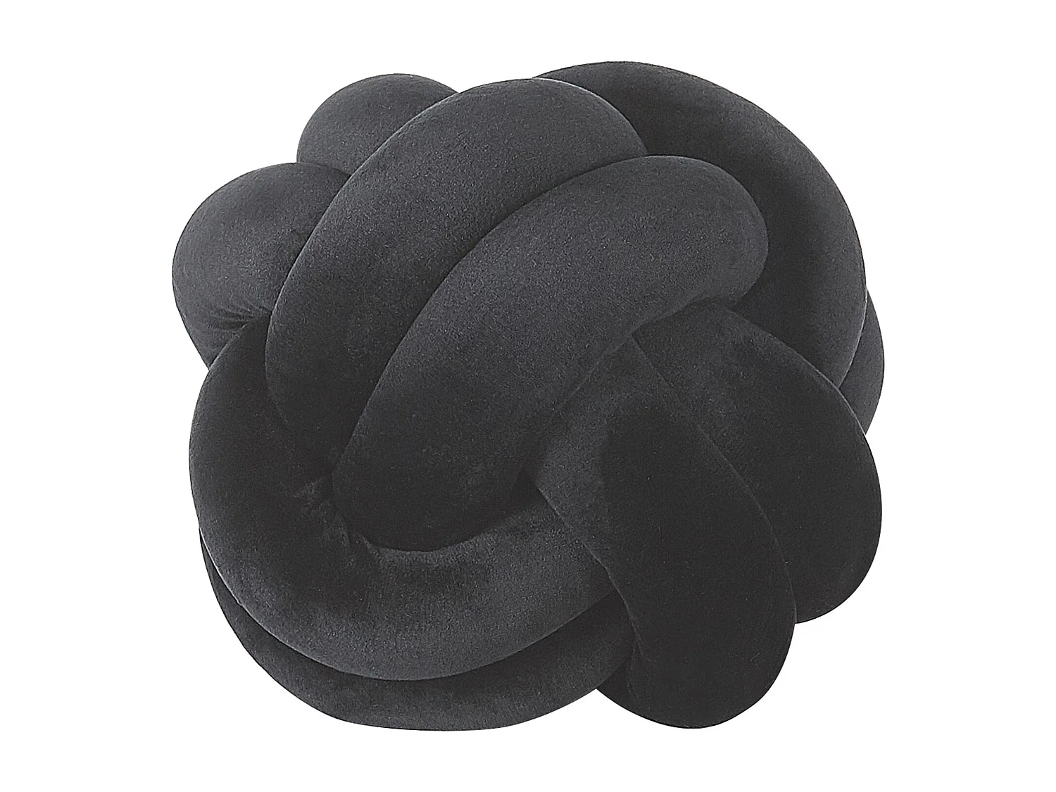 Coussin MALNI Velours 20 x 20 cm Noir Unicolore