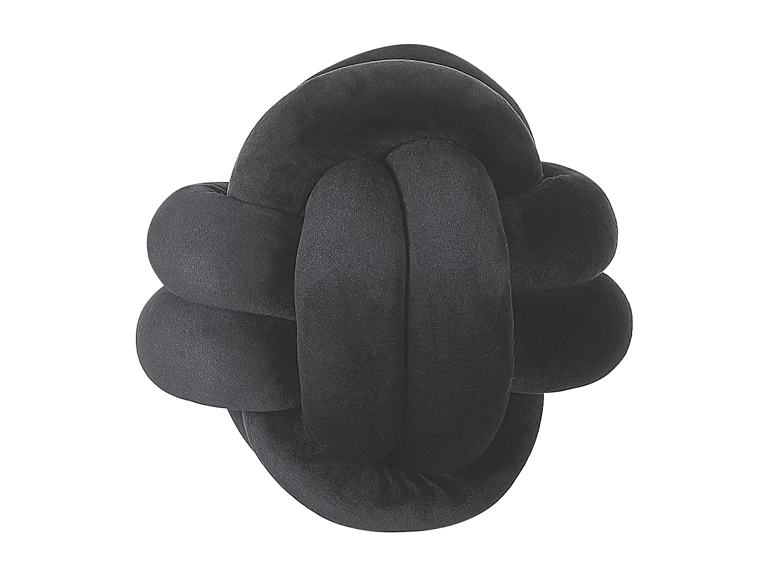 Coussin MALNI Velours 20 x 20 cm Noir Unicolore