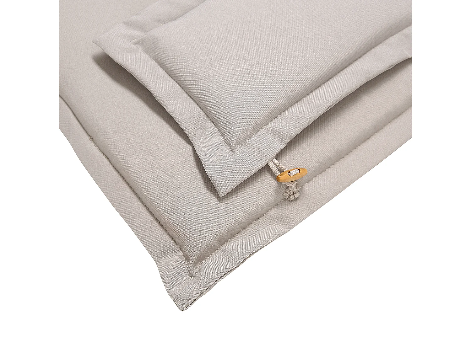 Conjunto de 2 almofadas de encosto/assento MAUI 40 x 54 cm Taupe