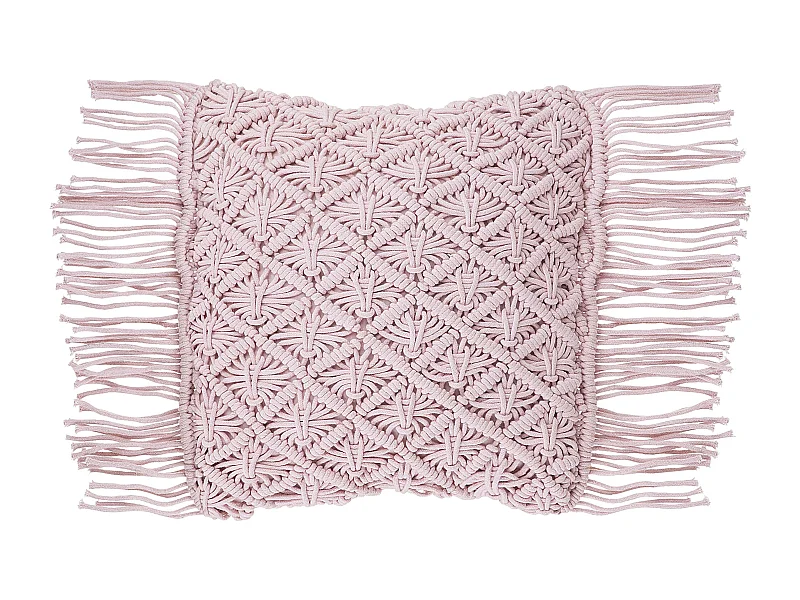 Almofada decorativa YANIKLAR Algodão 40 x 40 cm Rosa Padrão geométrico