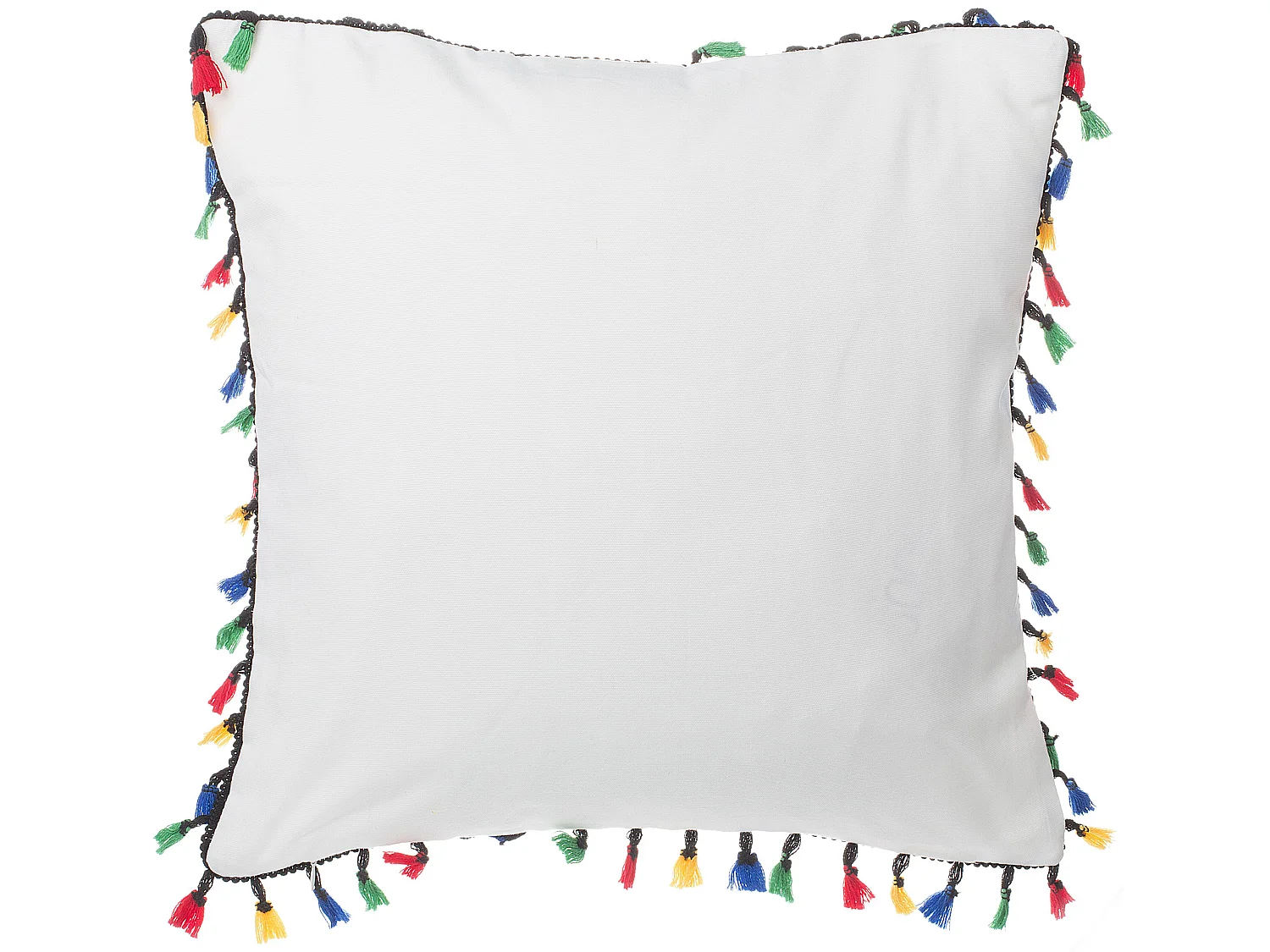 Conjunto de 2 cojines blancos motivo pájaros 45 x 45 cm MALLOW