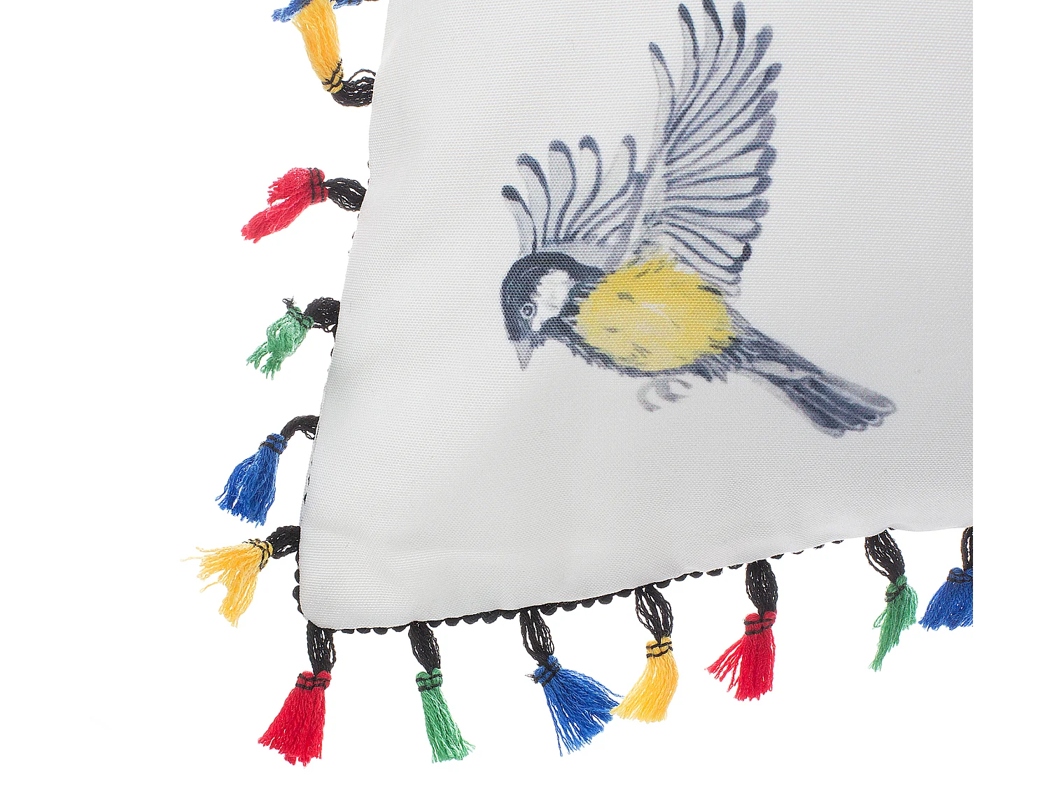 Set di 2 cuscini decorativi multicolore motivo uccello MALLOW