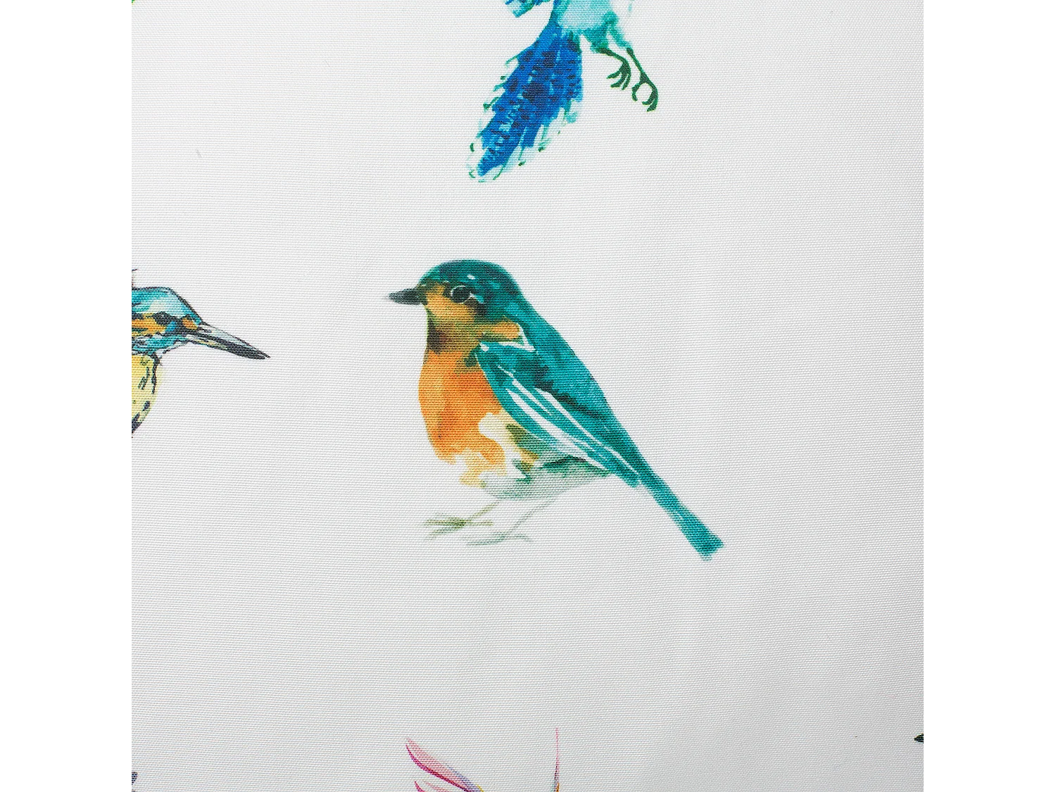 Set di 2 cuscini decorativi multicolore motivo uccello MALLOW