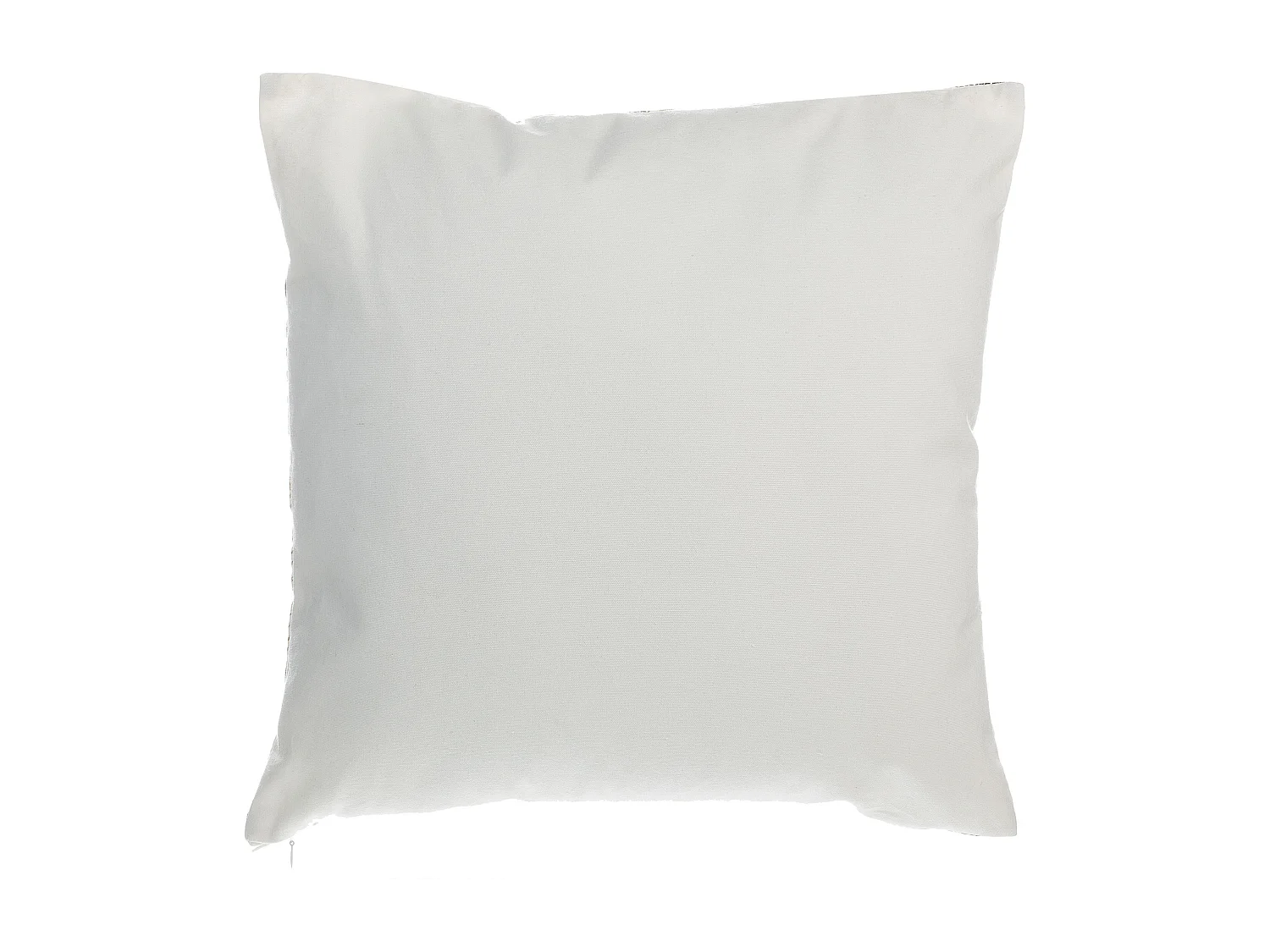 Set van 2 decoratieve kussens LOTUS Katoen 45 x 45 cm Wit Goud Zwart Bladpatroon