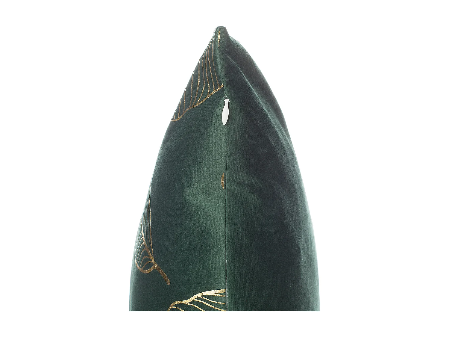 Set van 2 decoratieve kussens FREESIA Fluweel 45 x 45 cm Donkergroen Bladpatroon