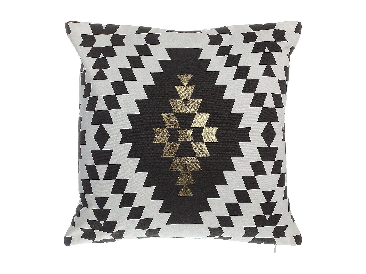 Zestaw 2 poduszek dekoracyjnych COLEUS Bawełna 45 x 45 cm Czarny Wzór geometryczny