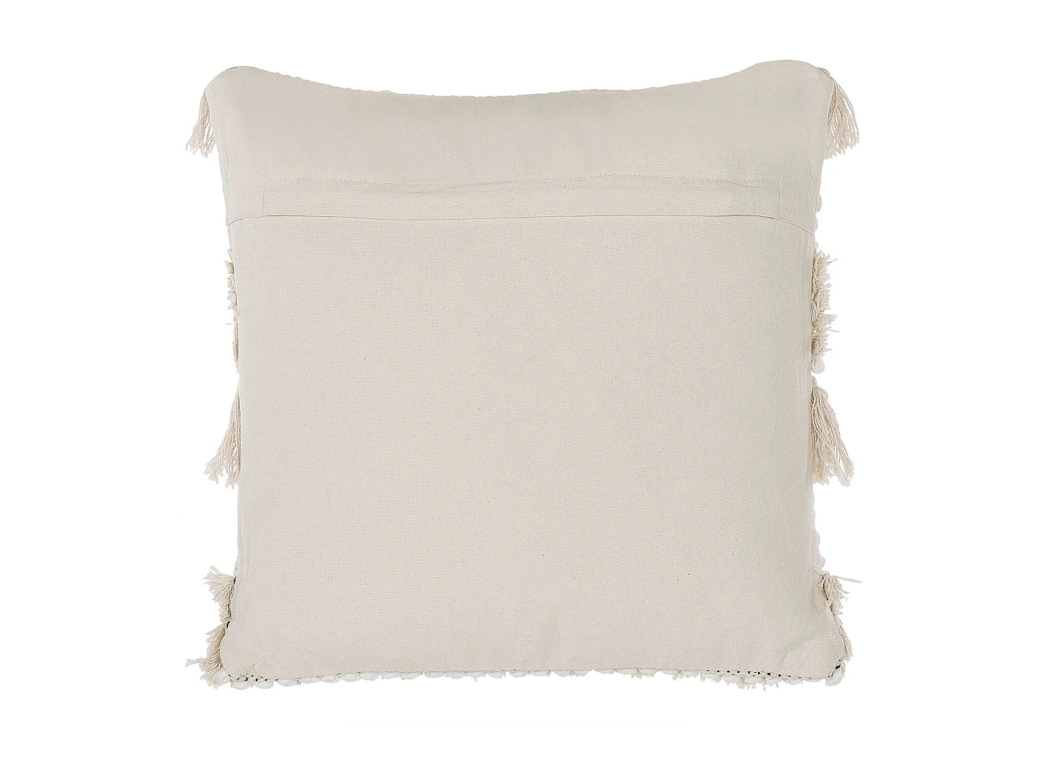 Lot de 2 coussins décoratifs VILLUR Coton 45 x 45 cm Beige À rayure