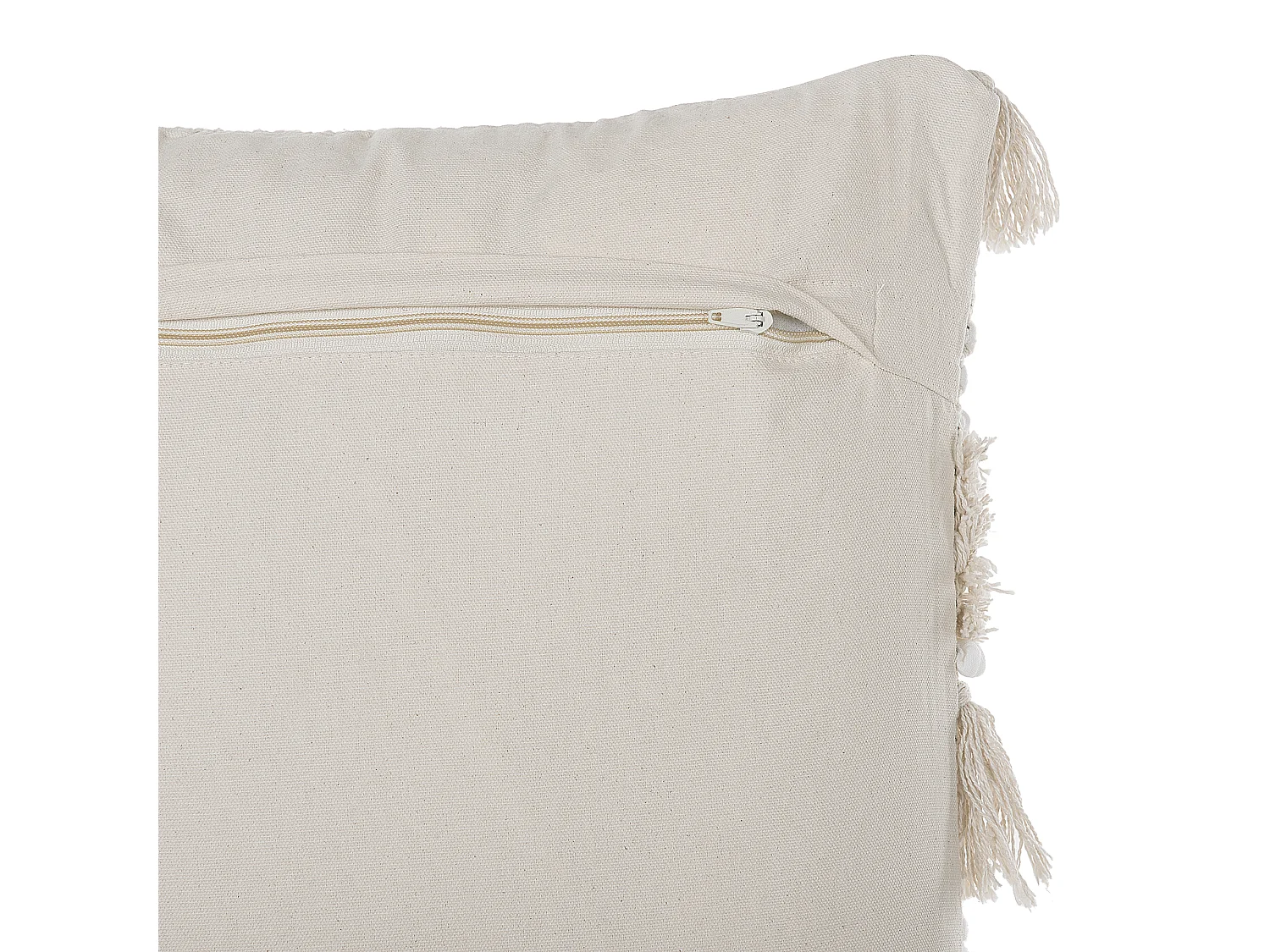 Lot de 2 coussins décoratifs VILLUR Coton 45 x 45 cm Beige À rayure