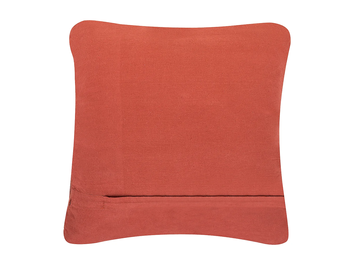 Set di 2 cuscini AKKOY Cotone 45 x 45 cm Arancione Trama geometrica