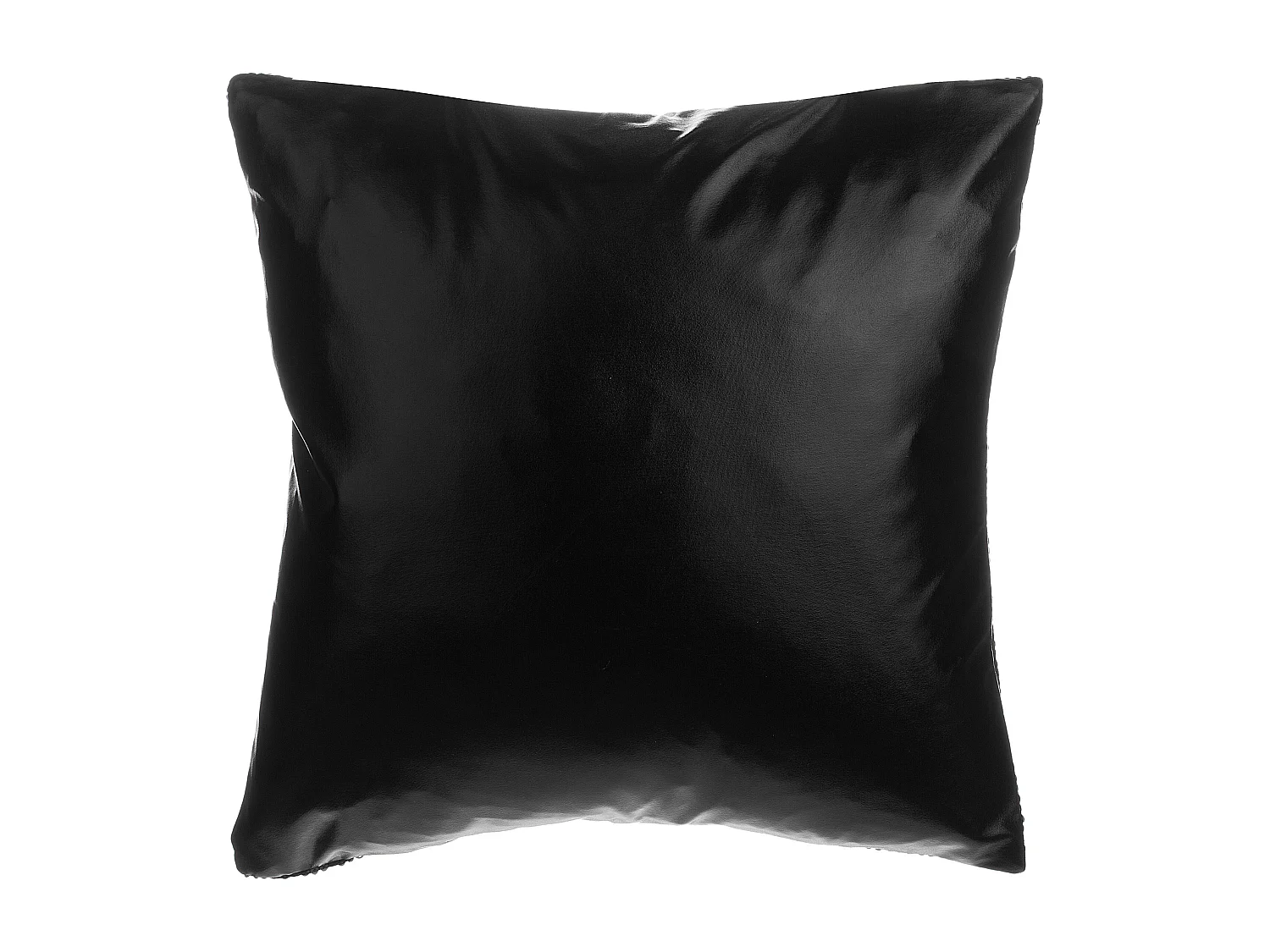 Set van 2 decoratieve kussens ASTER 45 x 45 cm Zwart Effen