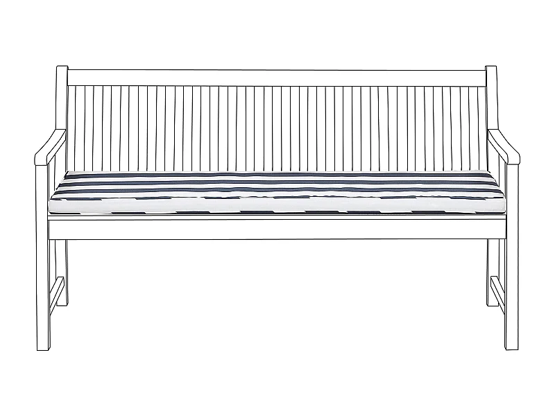 Coussin de banquette VIVARA 152 x 54 cm Bleu marine