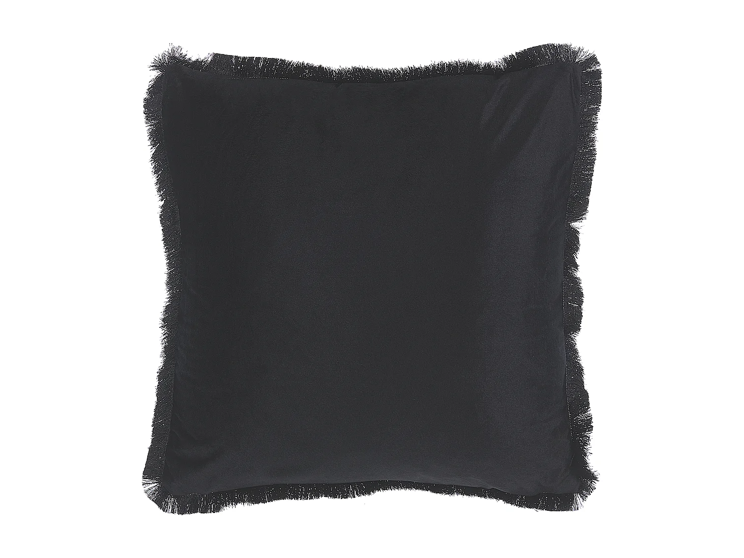 Set van 2 decoratieve kussens RAMTEK Fluweel 45 x 45 cm Zwart Dierenprint