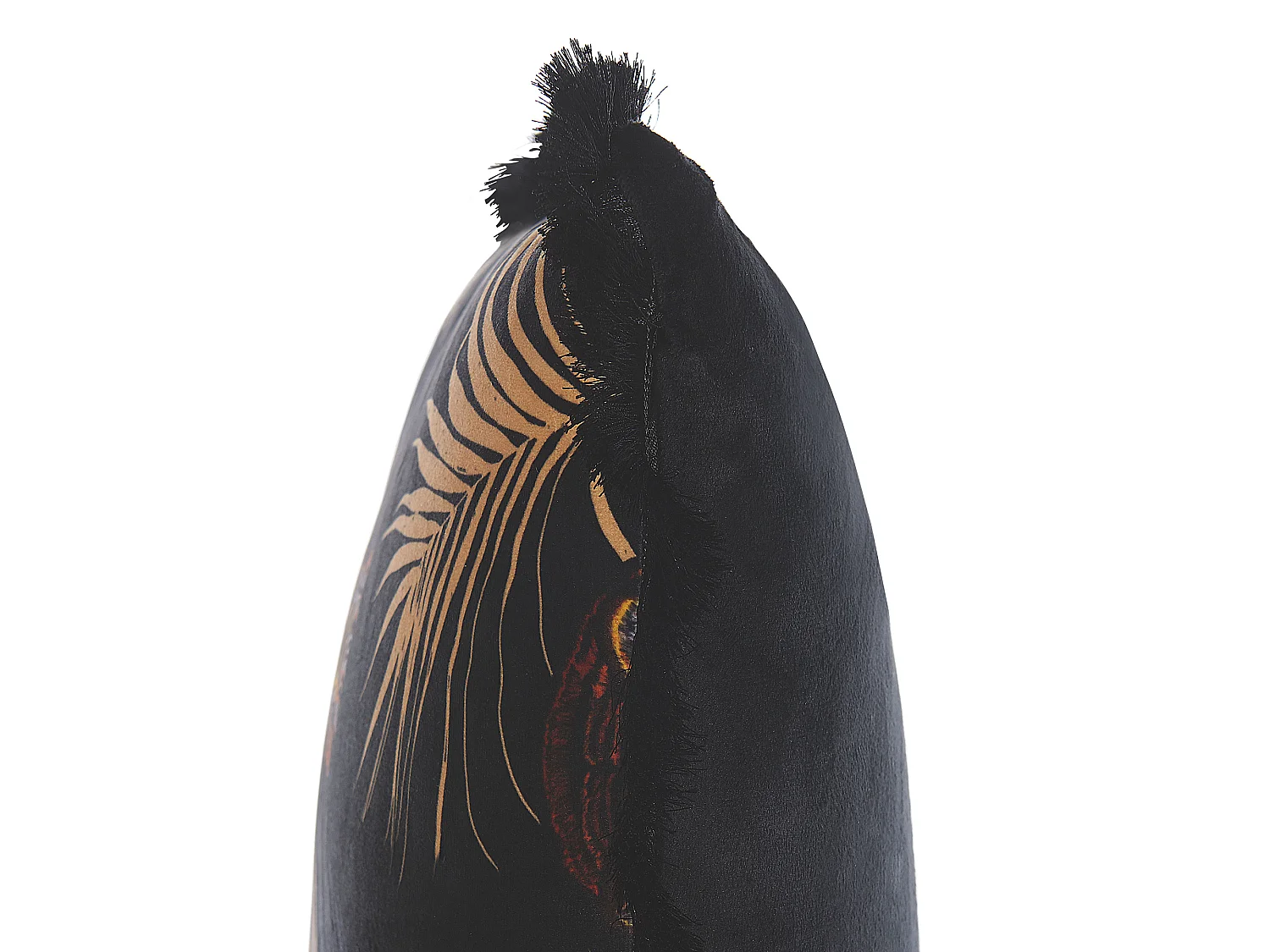 Conjunto de 2 almofadas decorativas RAMTEK Veludo 45 x 45 cm Preto Padrão animal