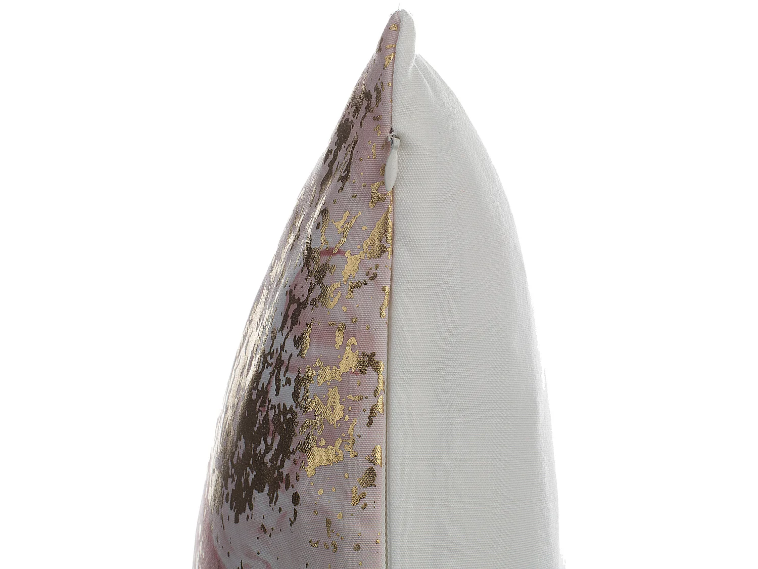 Lot de 2 coussins décoratifs LANTANA 45 x 45 cm Rose Effet marbre