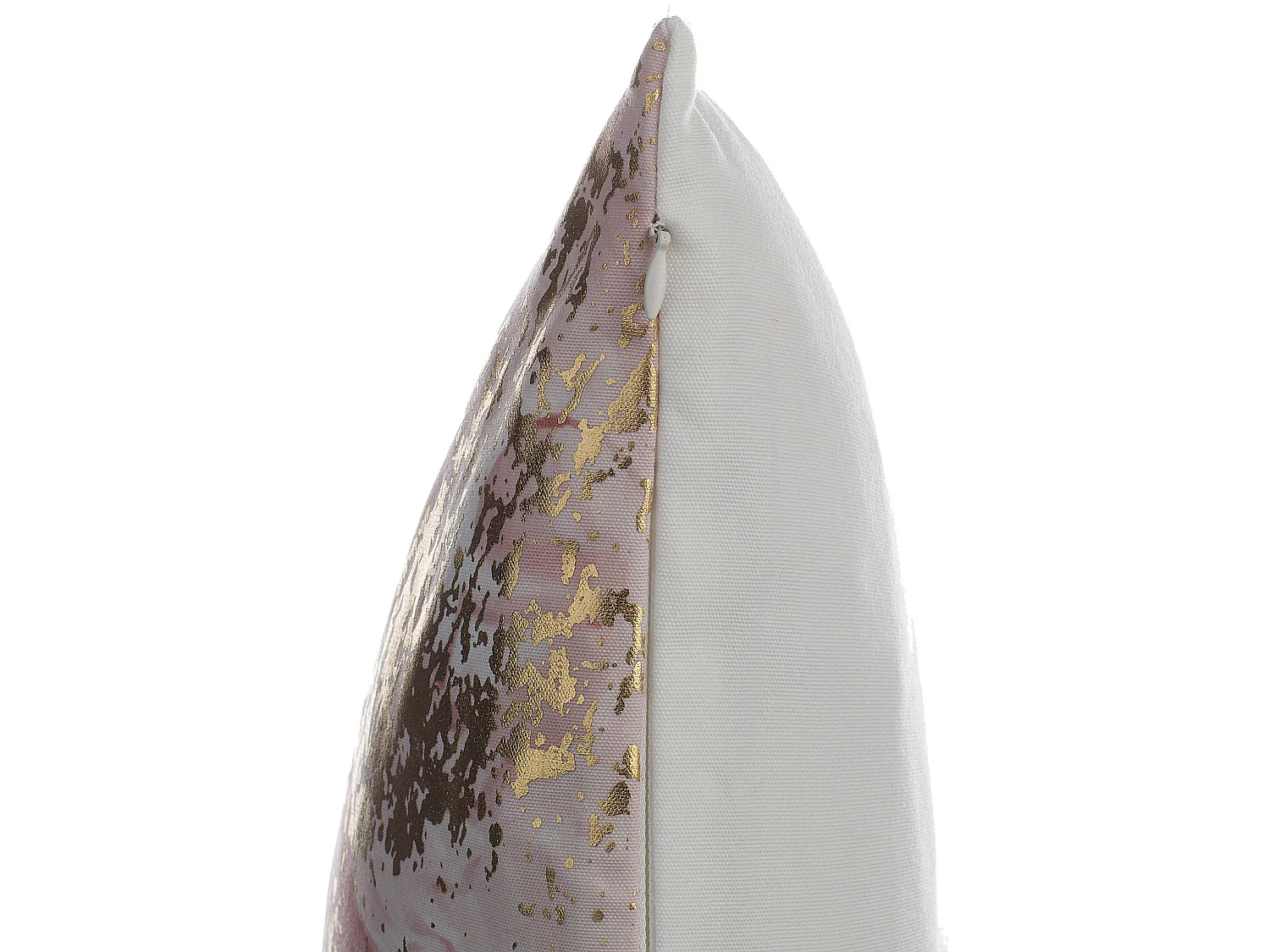 Conjunto de 2 cojines decorativos LANTANA 45 x 45 cm Rosa Efecto mármol