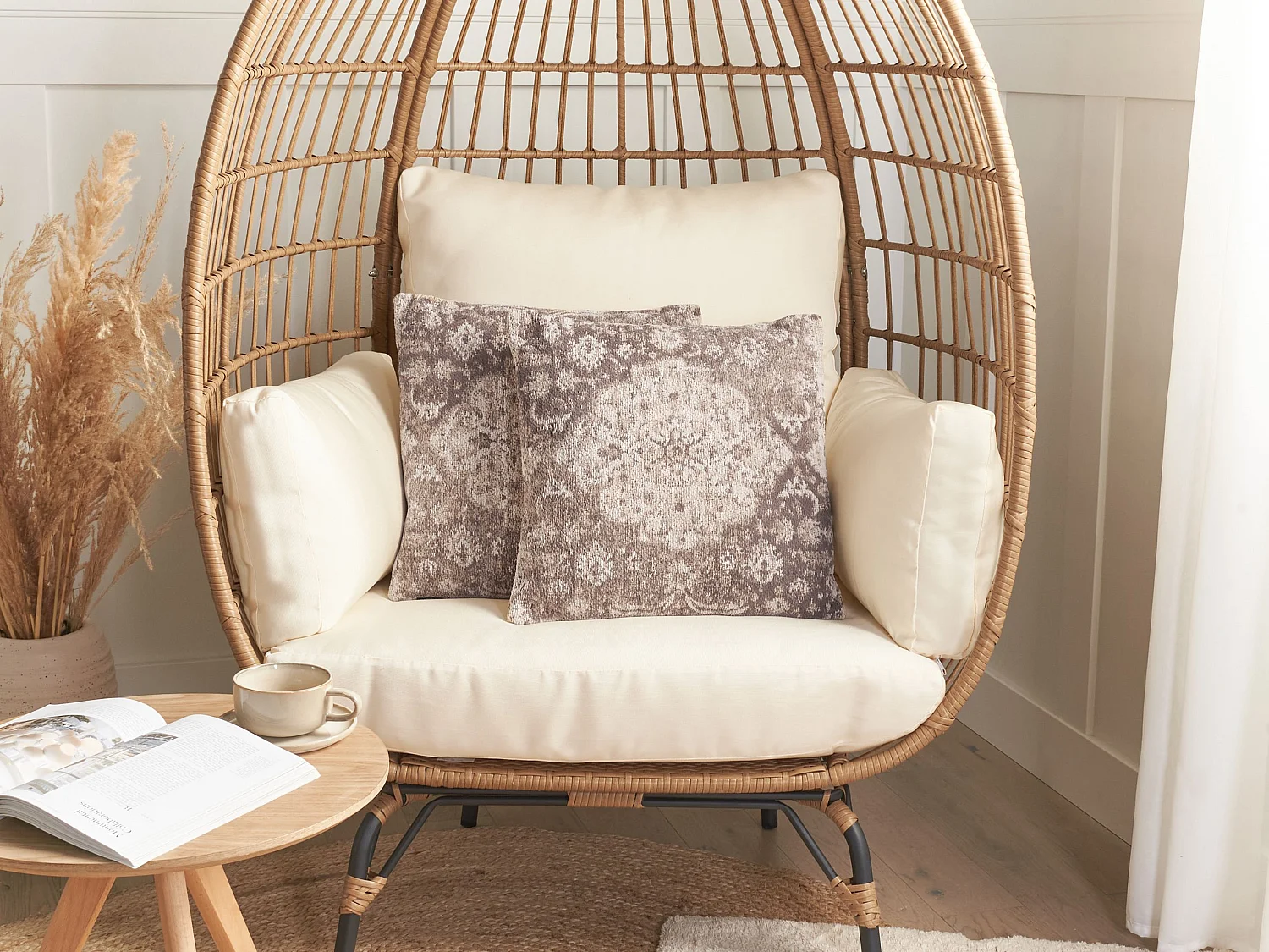 Sierkussen MIMISAL Katoen 45 x 45 cm Bruin Oosters patroon