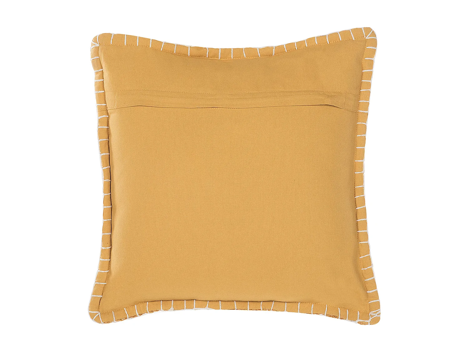 Dekokissen gelb 45 x 45 cm Viskose Baumwolle quadratisch Kavalam