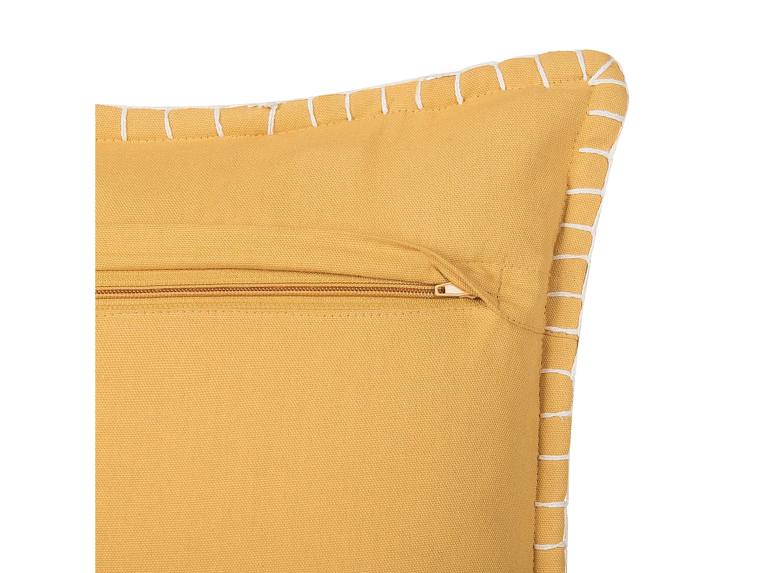 Almofada decorativa KAVALAM 45 x 45 cm Mostarda Sólido