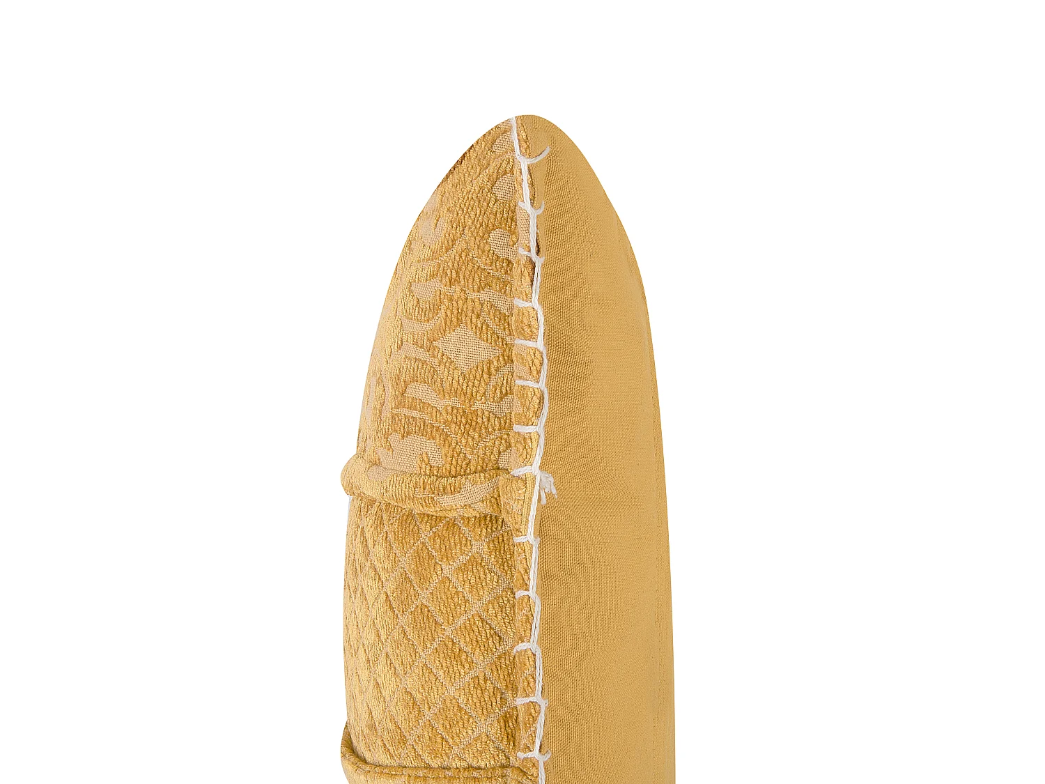 Sierkussen KAVALAM 45 x 45 cm Mosterdgeel Effen