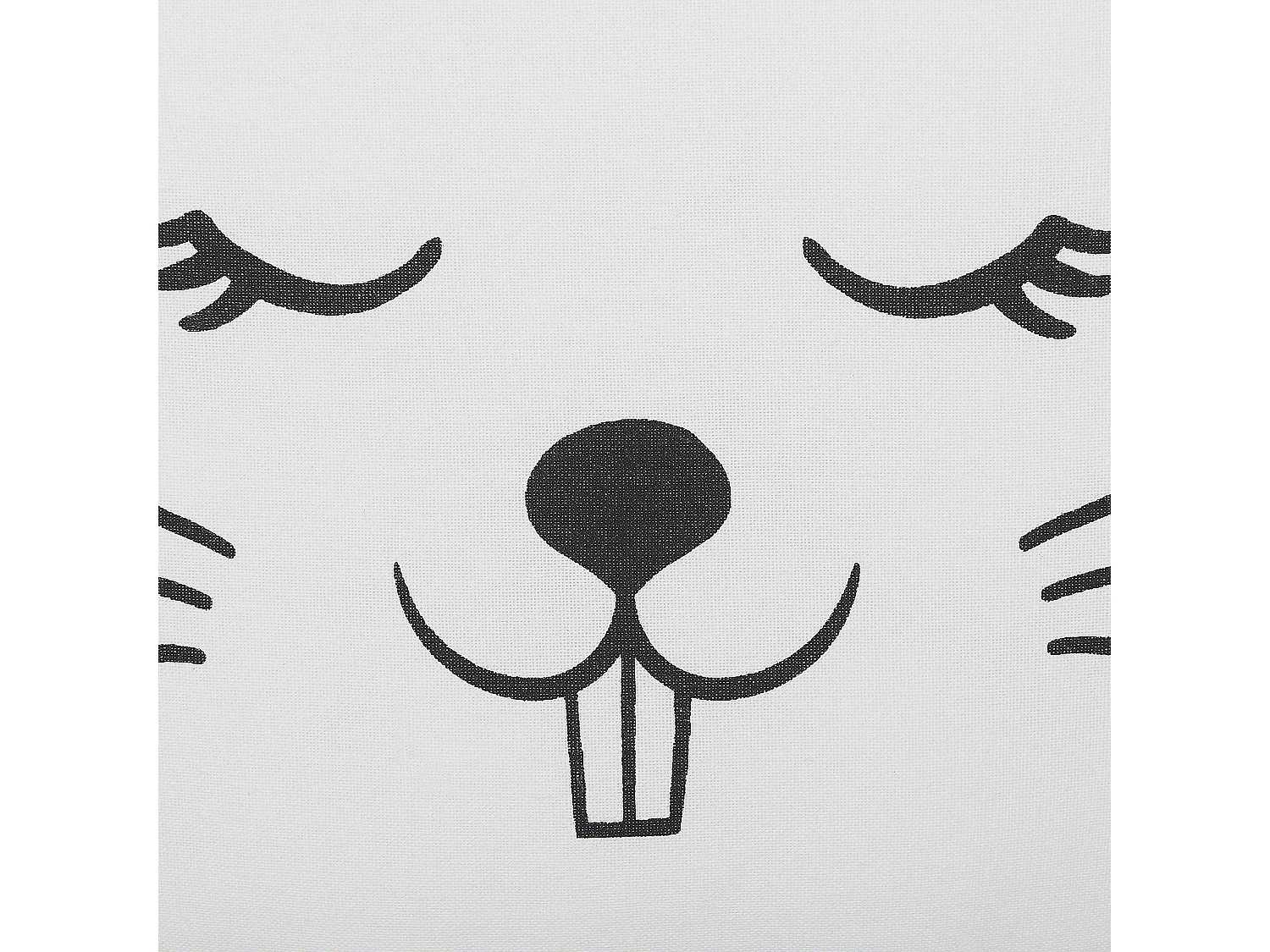 Coussin KANPUR Coton 53 x 43 cm Blanc Lièvre