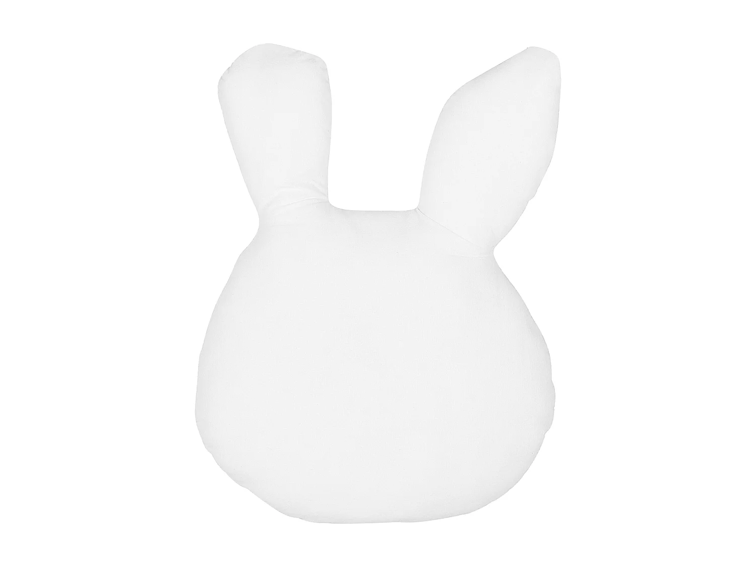 Coussin KANPUR Coton 53 x 43 cm Blanc Lièvre