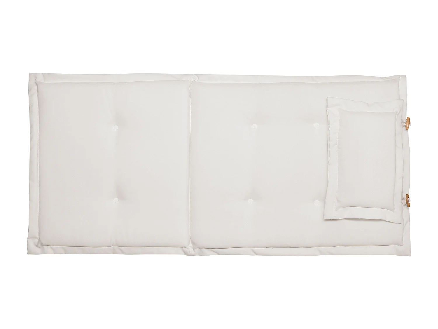 Lot de 8 coussins de jardin MAUI 40 x 54 cm Blanc cassé