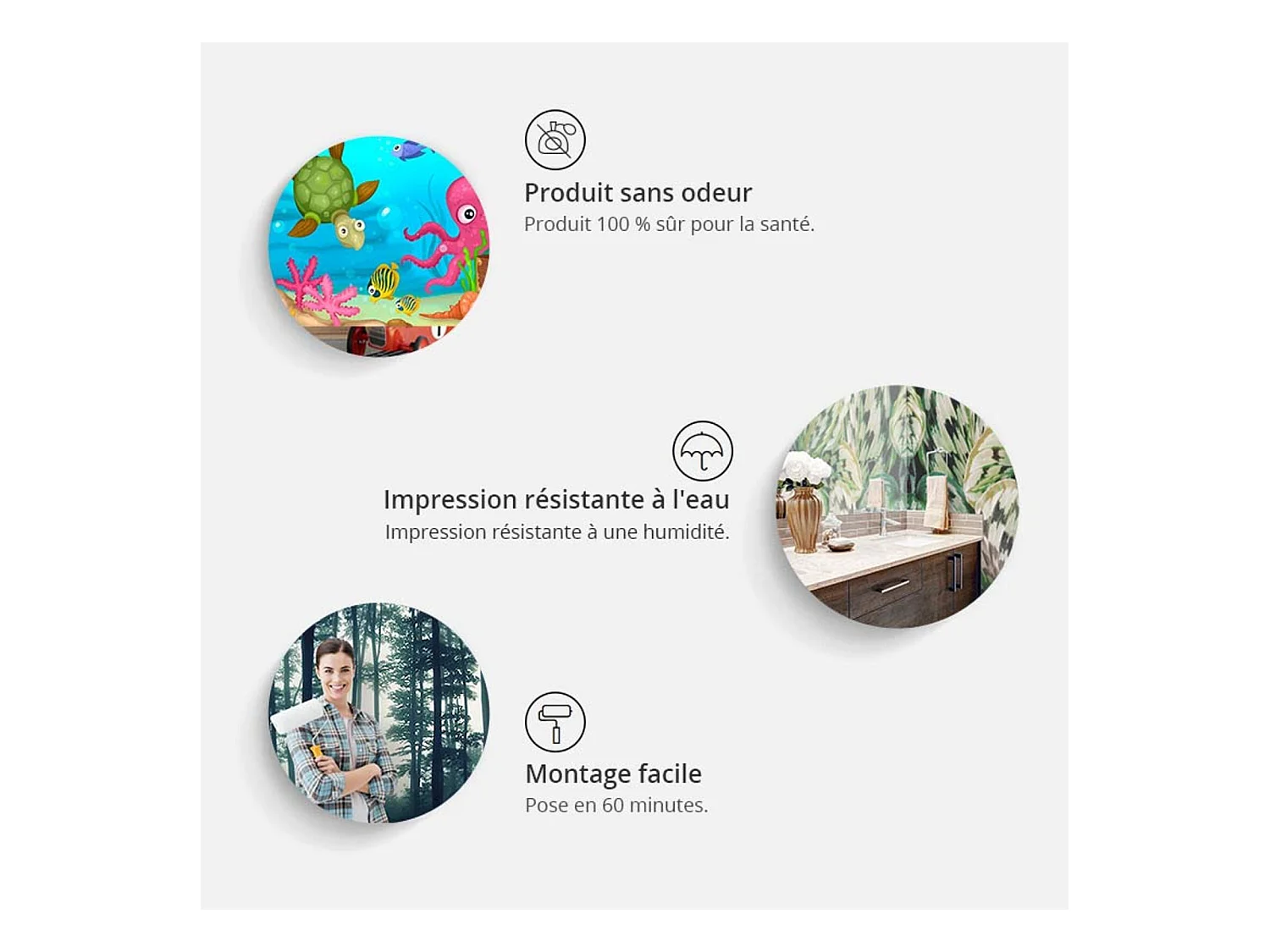 Papier peint Tunnel blanc - 200 x 140 cm