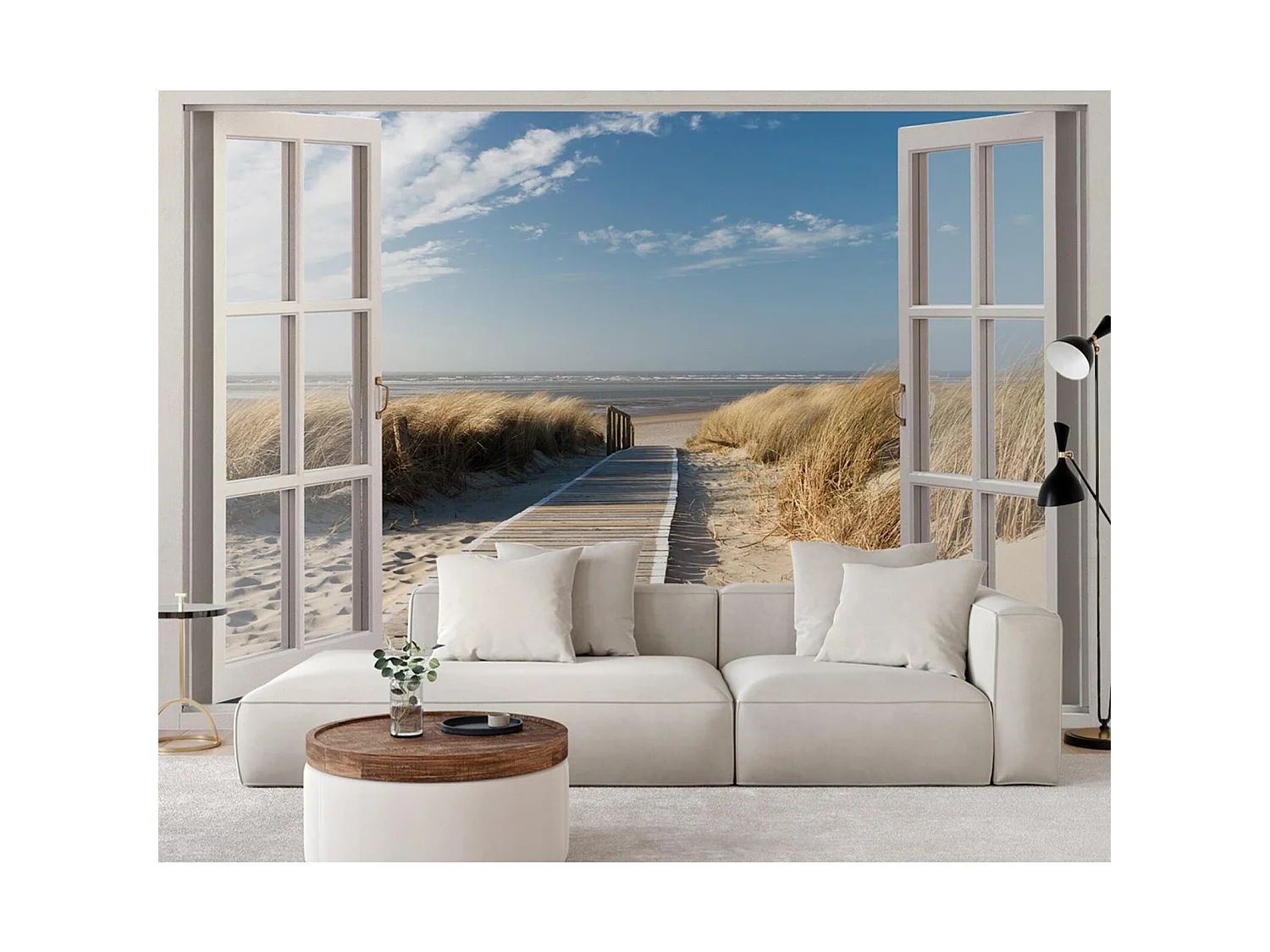 Papier peint descendre à la plage - 140 x 100 cm