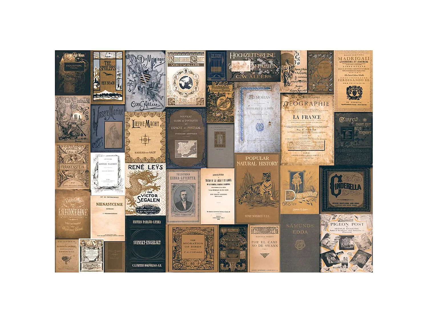 Papier peint adhésif Mosaïque littéraire - 98 x 70 cm