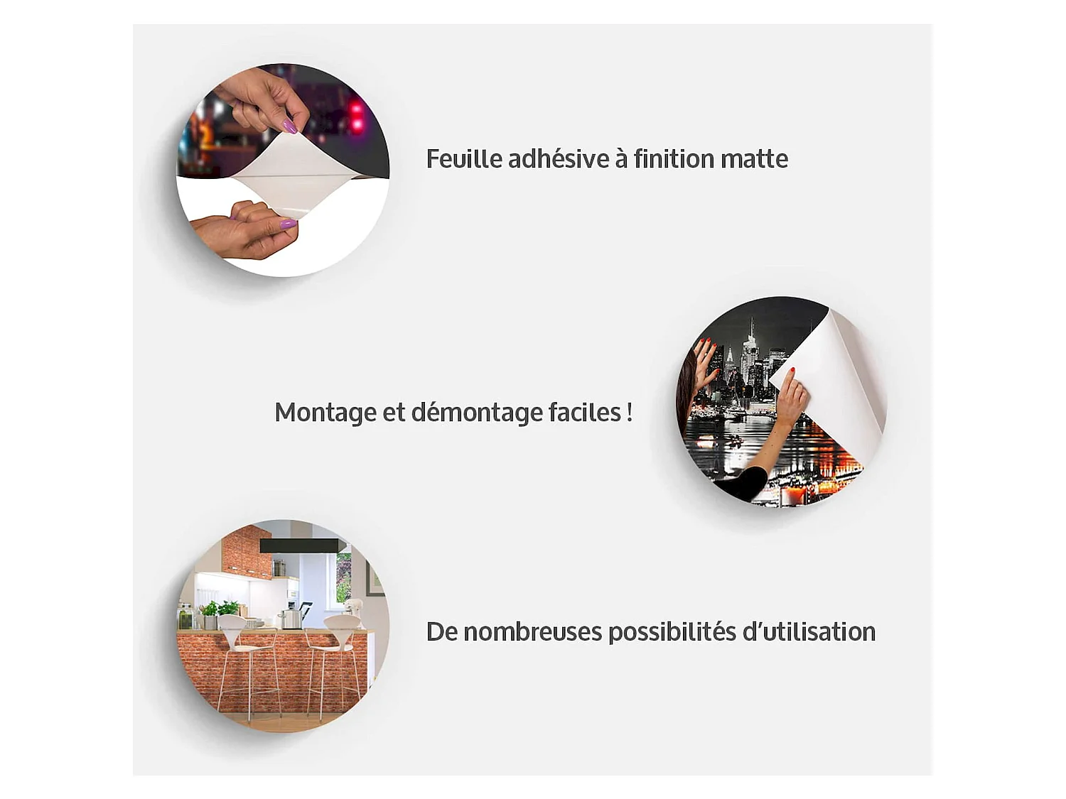 Papier peint adhésif Ailes orientales - 98 x 70 cm