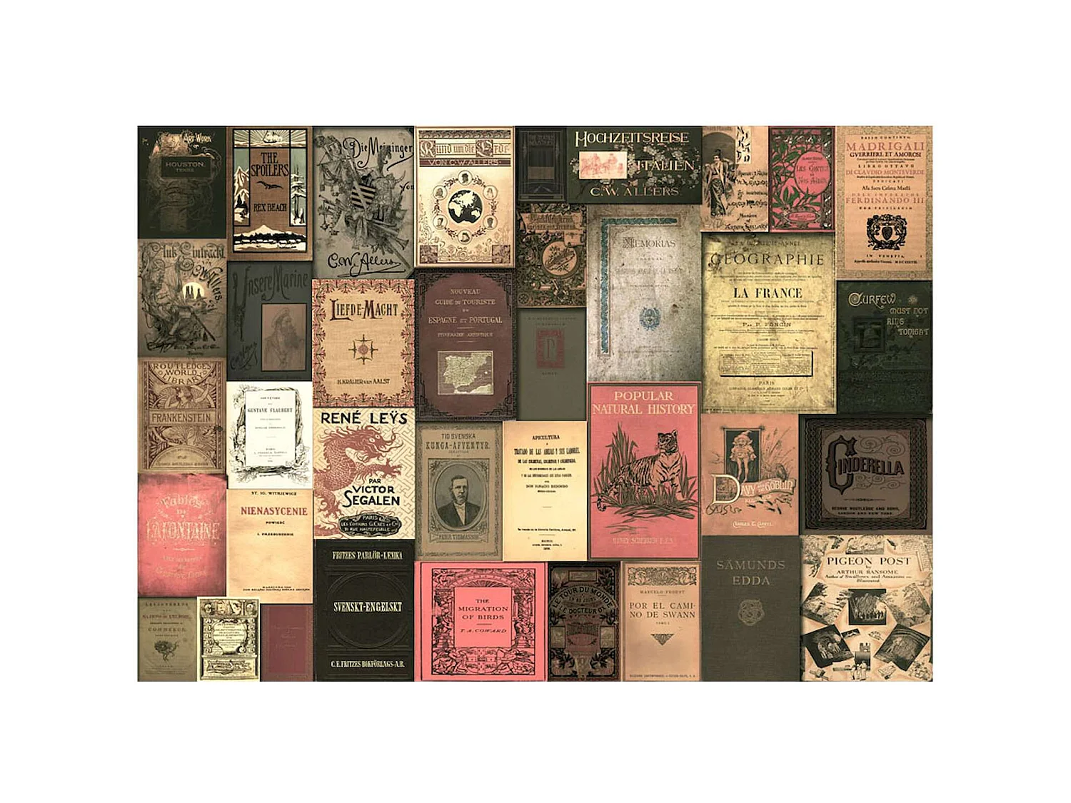 Papier peint adhésif Les livres du paradis - 98 x 70 cm