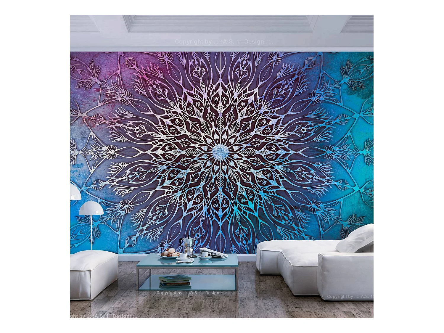 Papier peint adhésif Centre - 392 x 280 cm