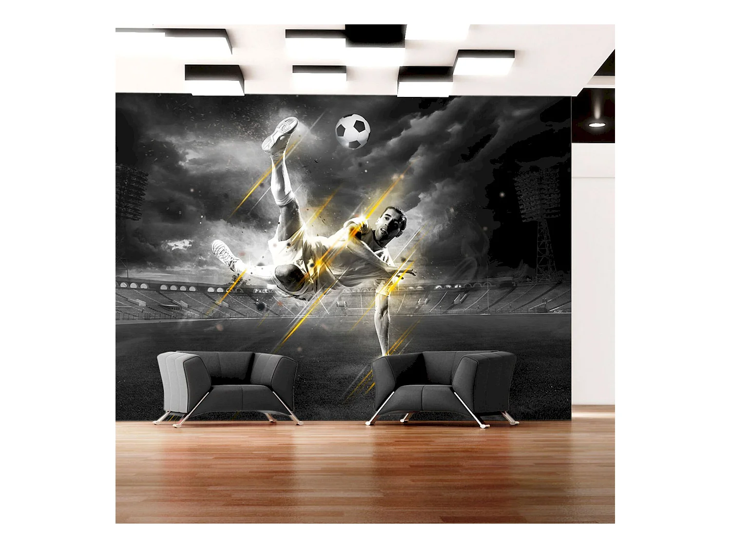 Papier peint adhésif Légende du football - 294 x 210 cm
