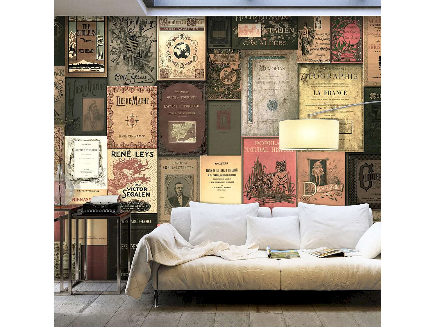 Papier peint adhésif Les livres du paradis - 147 x 105 cm