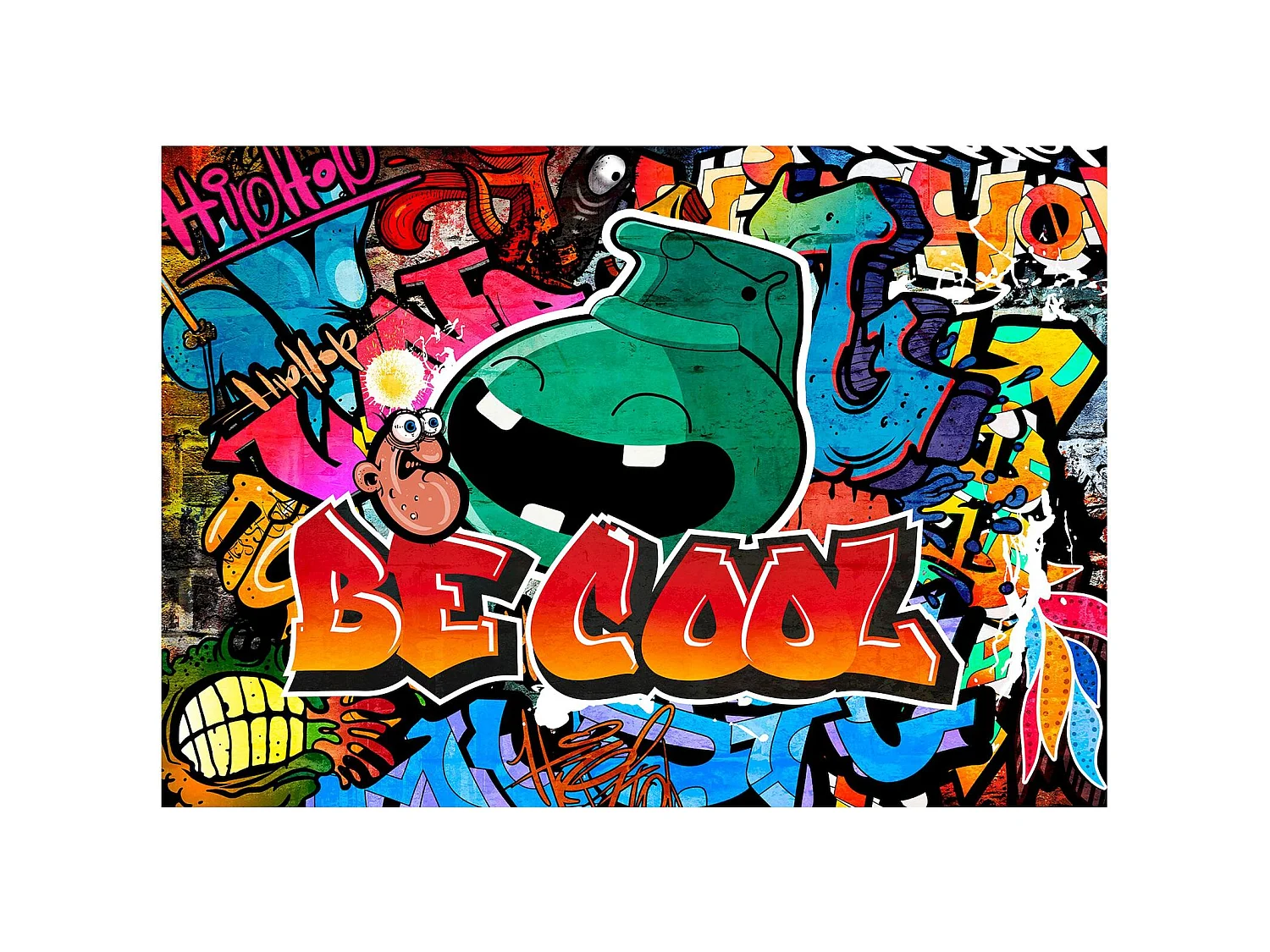 Papier peint adhésif Soit cool - 98 x 70 cm