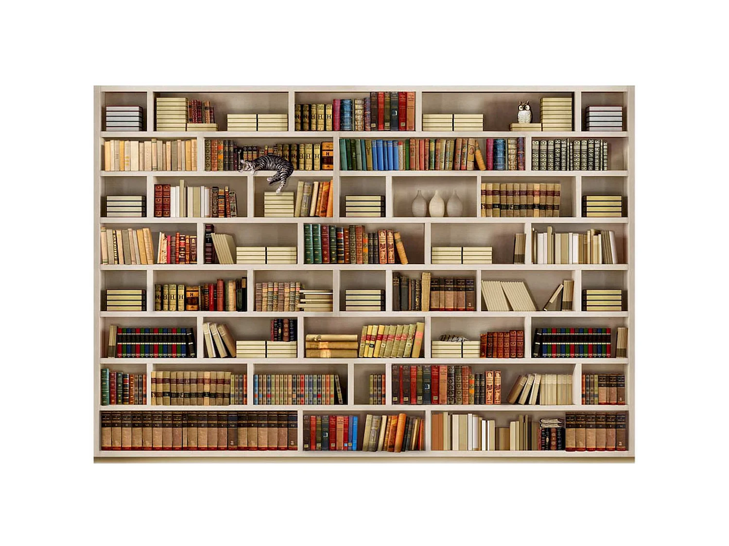 Papier peint adhésif Bibliothèque domestique - 294 x 210 cm