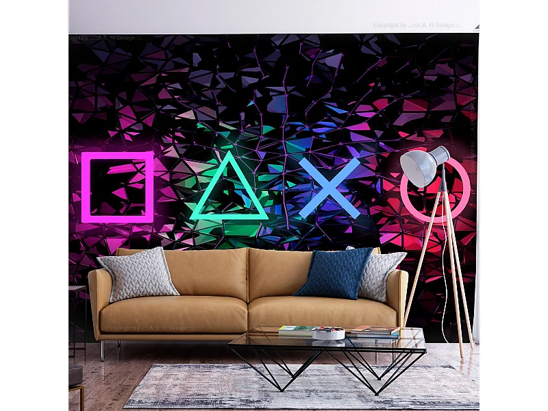 Papier peint adhésif Fun Symbols - 147 x 105 cm