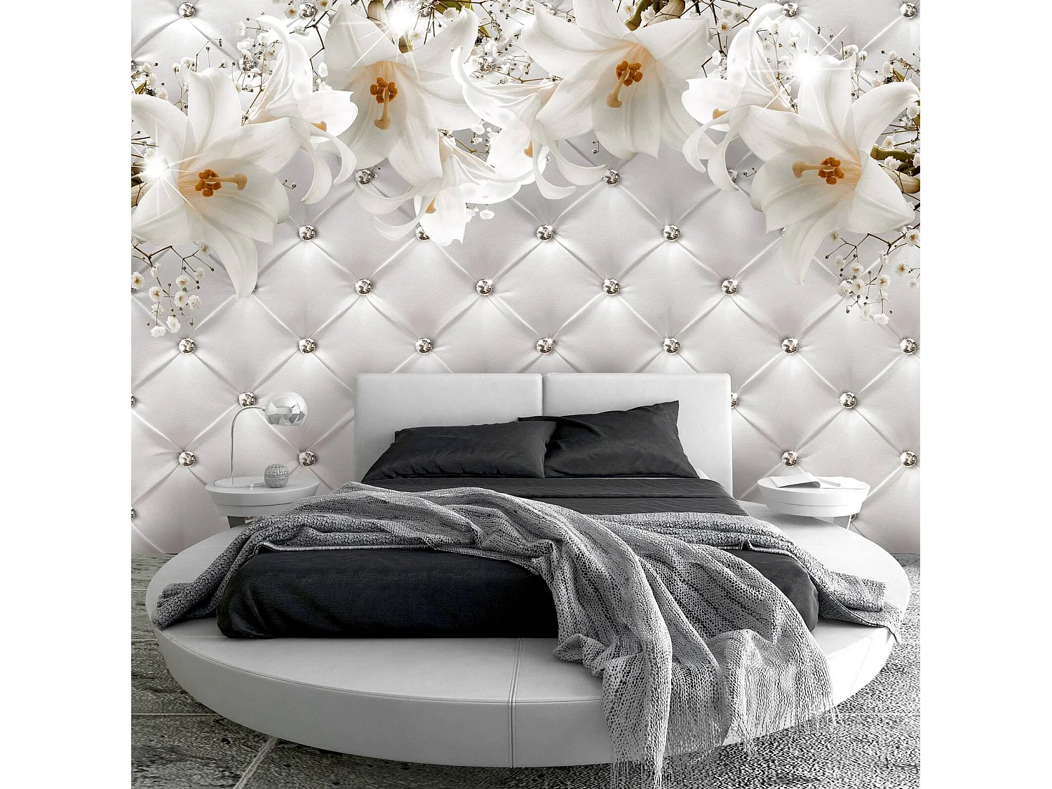 Papier peint adhésif Douceur parfumée - 98 x 70 cm