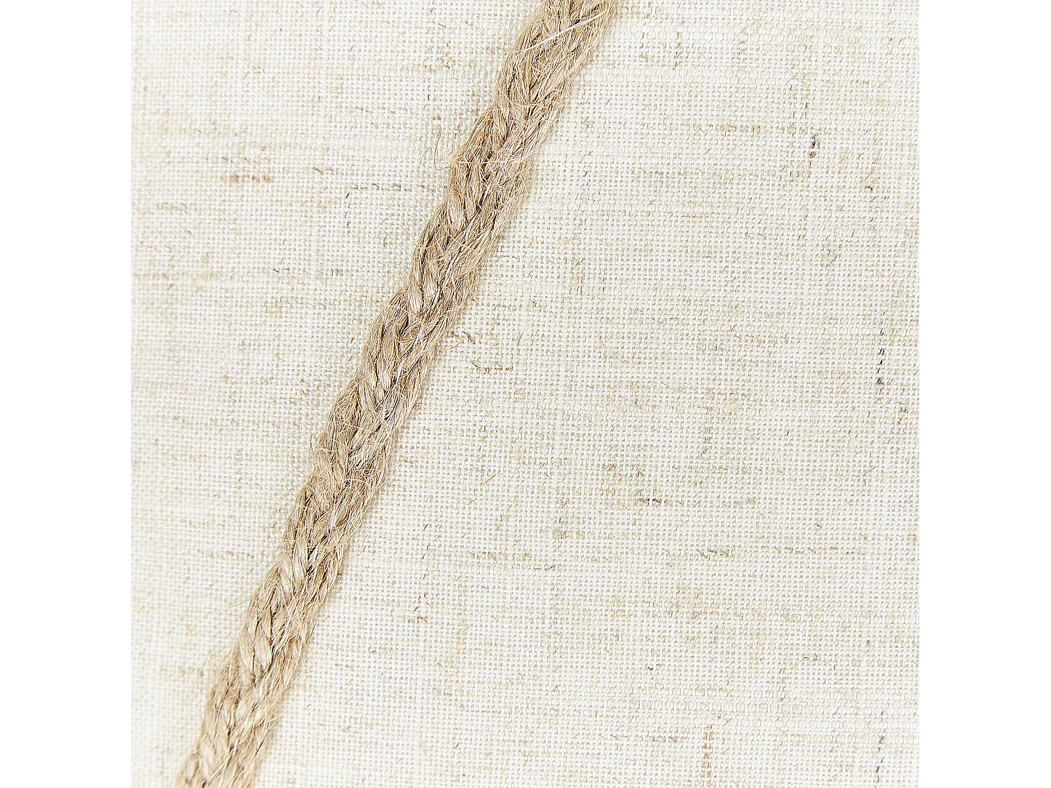 Conjunto de 2 almofadas decorativas LICUALA 45 x 45 cm Creme Padrão geométrico