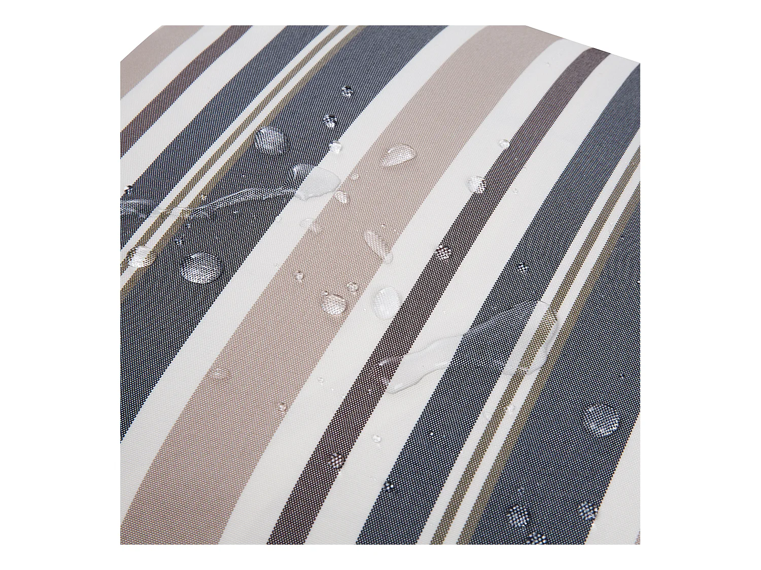 Set van 2 tuinkussens KASTOS Gestreept 40 x 70 cm Taupe