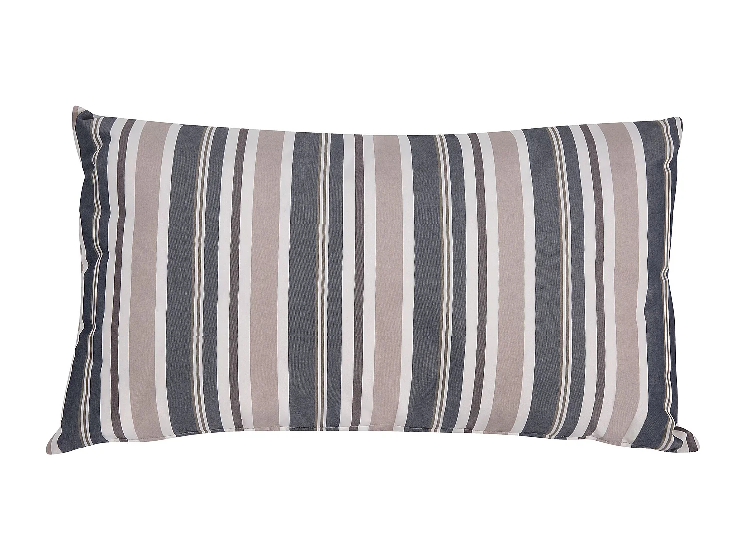 Lot de 2 coussins d'extérieur KASTOS À rayure 40 x 70 cm Taupe