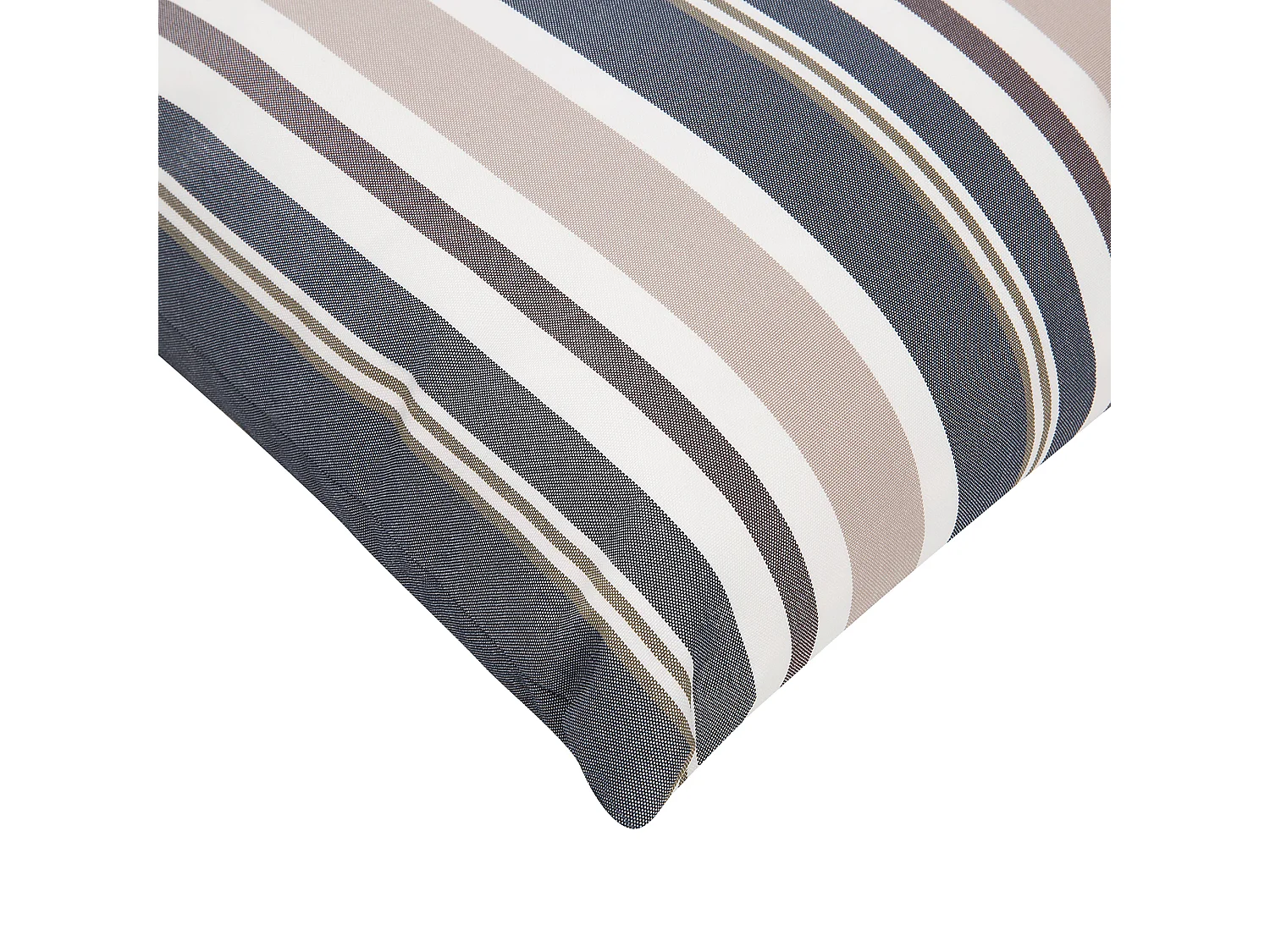 Lot de 2 coussins d'extérieur KASTOS À rayure 40 x 70 cm Taupe