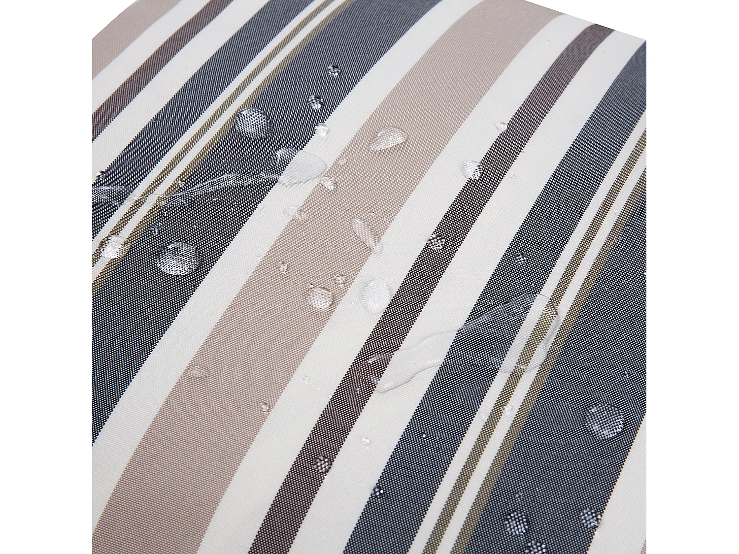 Lot de 2 coussins d'extérieur KASTOS À rayure 40 x 70 cm Taupe