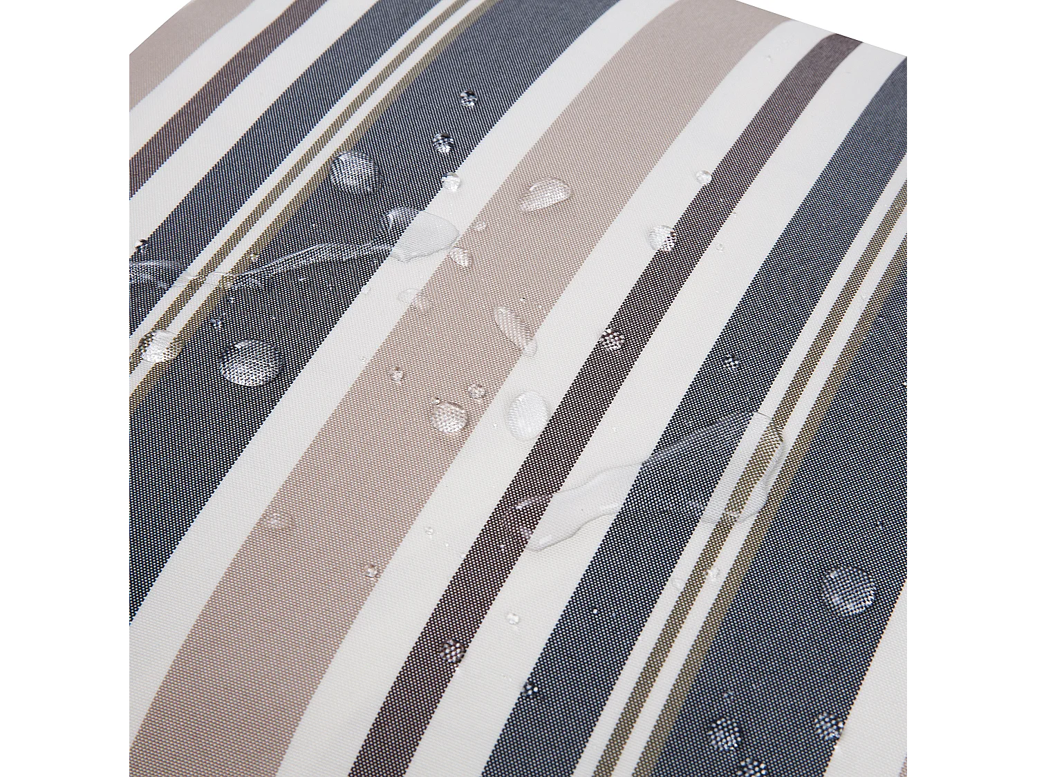 Zestaw 2 poduszek ogrodowych KASTOS W paski 40 x 70 cm Beżowoszary