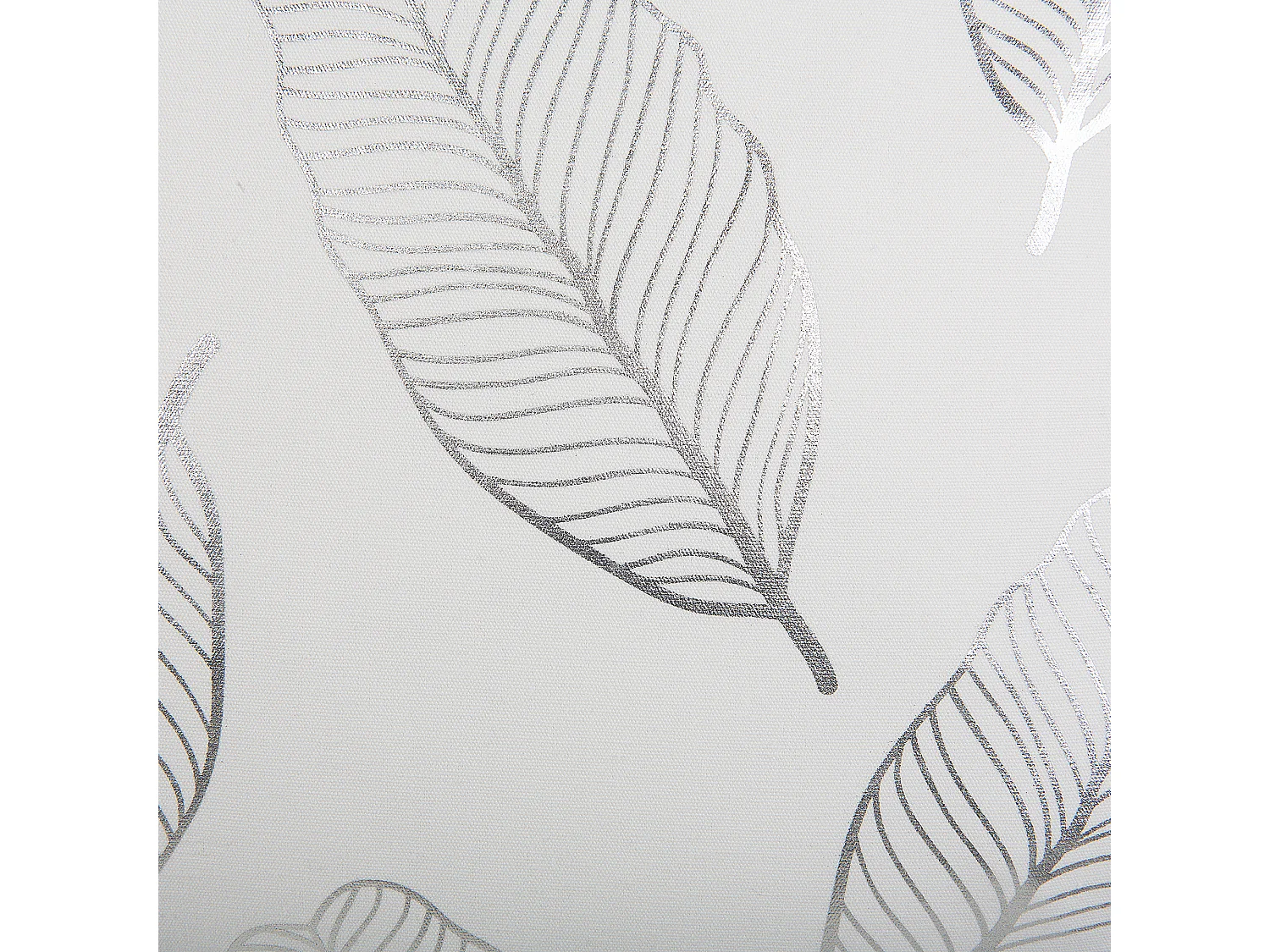 Set van 2 kussens FREESIA Katoen 45 x 45 cm Bladprint Wit