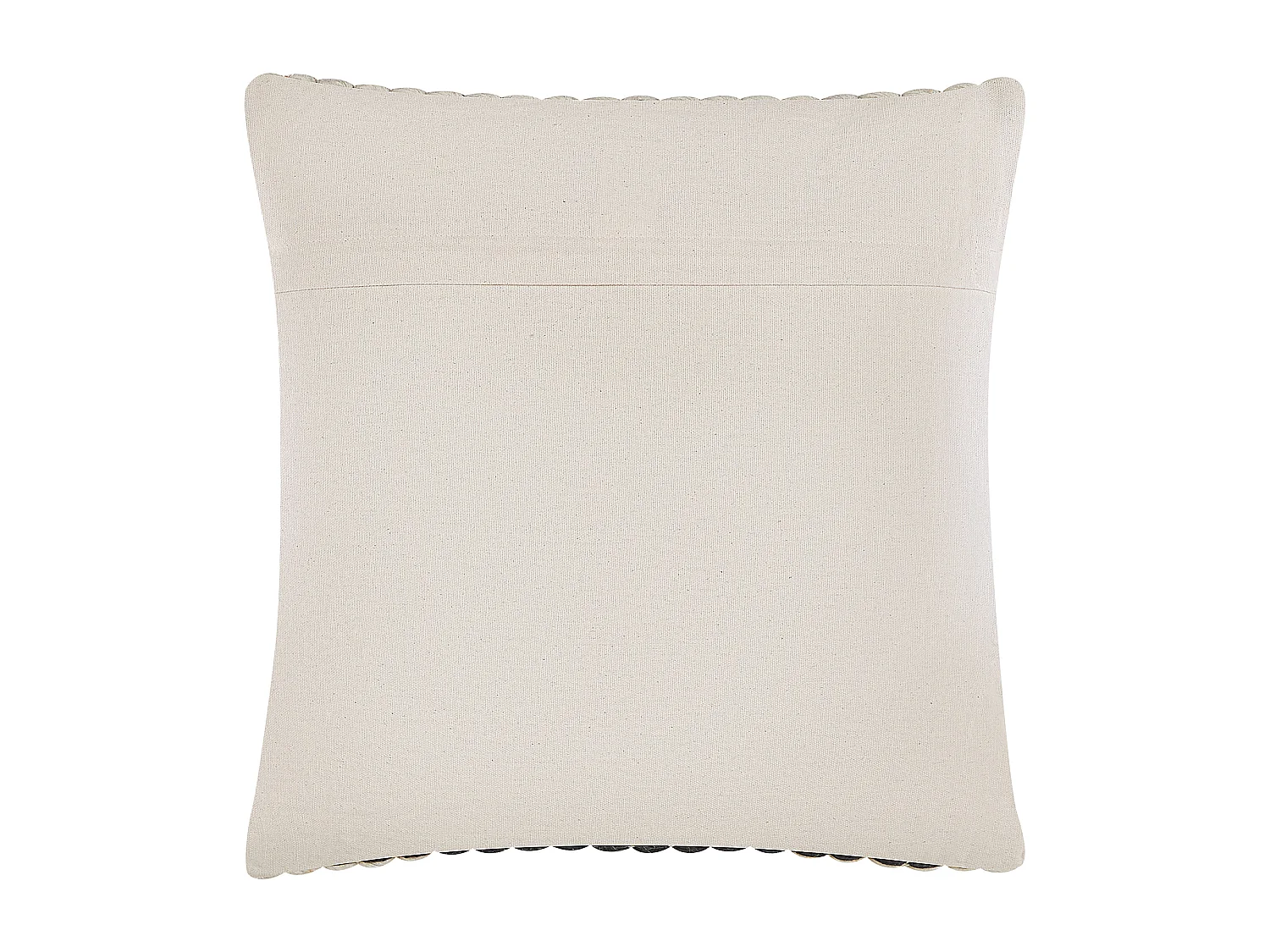 Sierkussen YONCALI Bouclé 45 x 45 cm Geblokt Zwart/Wit